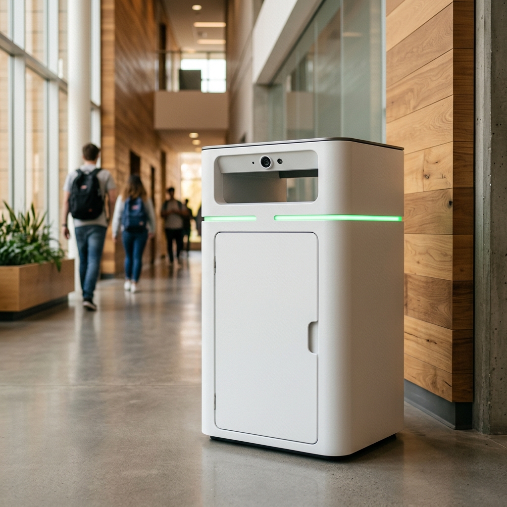 Smart bin concept render